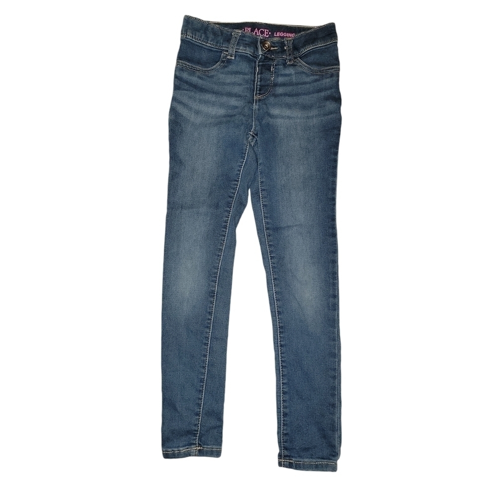 Place legging jeans size 6X/7 adjustable waist blue jeans
